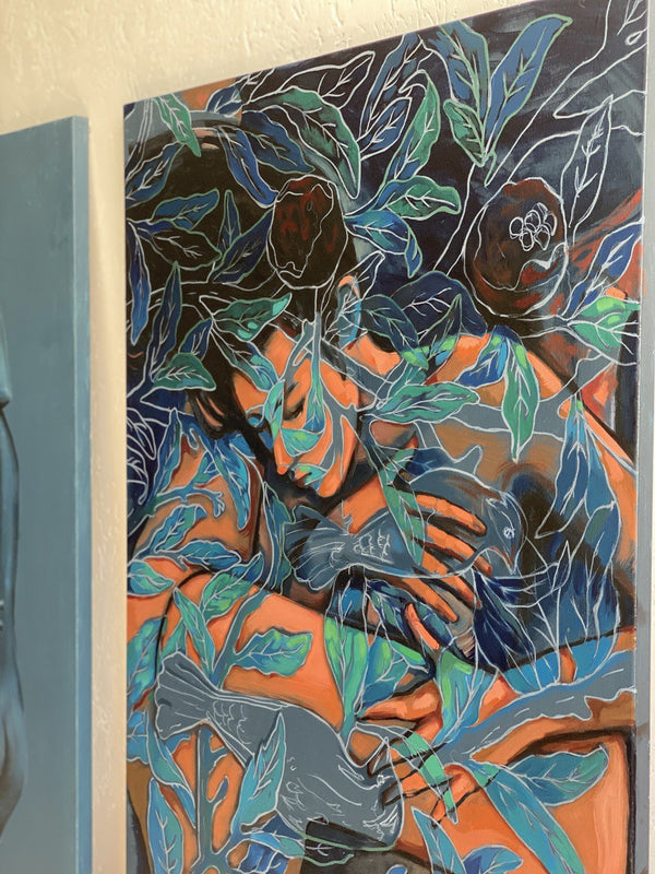 Two birds in the Garden of Eden