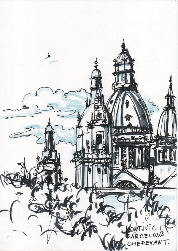 Sketch «Montjuïc, Barcelona, Spain»