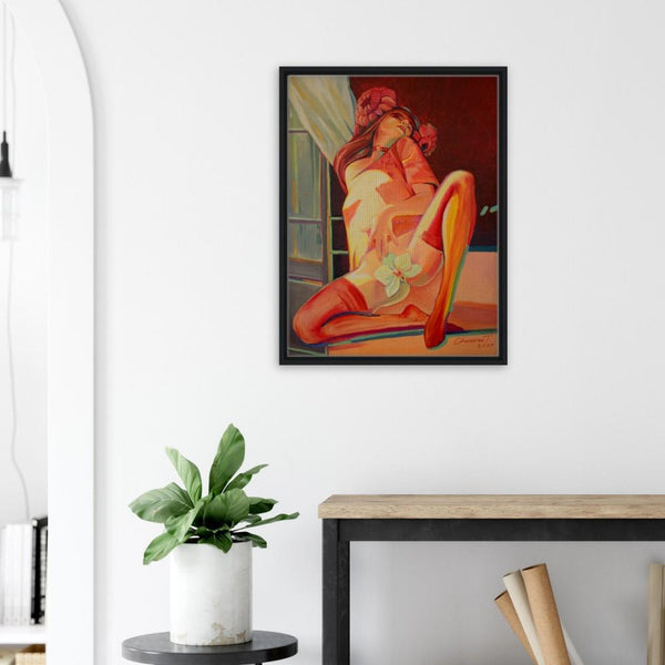 Framed Print in Canvas 60x80 cm / 24x32″