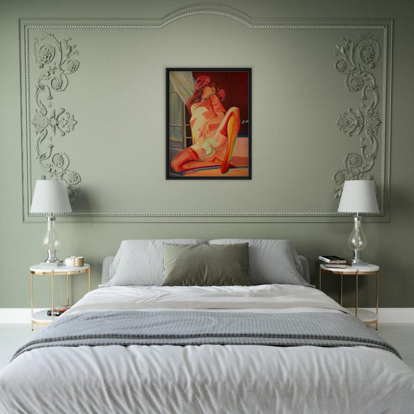 Framed Print in Canvas 60x80 cm / 24x32″