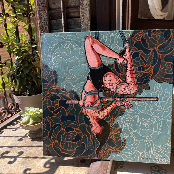 Shibari with bamboo