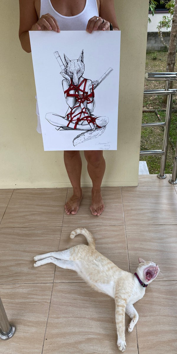Shibari wolf