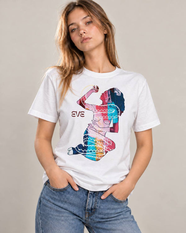 Kiss of the Serpent (Eve) T-shirt worn by model