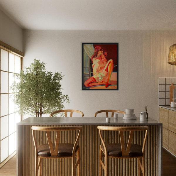 Framed Print in Canvas 60x80 cm / 24x32″