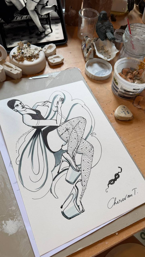 No Rules of Gravity — on the studio table